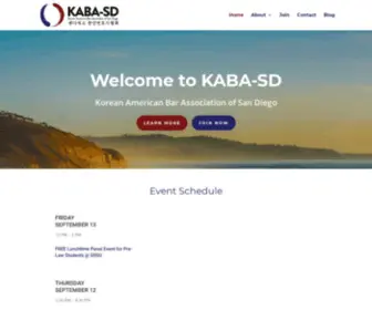 Kabasd.org(Korean American Bar Association of San Diego) Screenshot