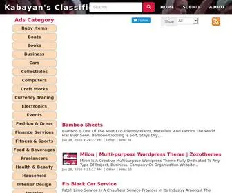 Kabayans.com(Kabayan's Classifieds Offers Business Fashion Jobs Realestate) Screenshot