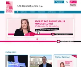 Kab.de(KAB Deutschlands e.V) Screenshot