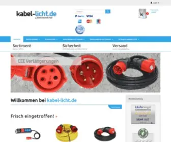 Kabel-Licht.de(Ihr Kabelshop) Screenshot