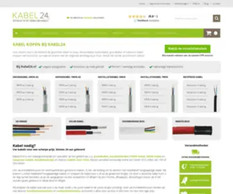 Kabel24.nl(Uw online specialist op het gebied van kabels) Screenshot