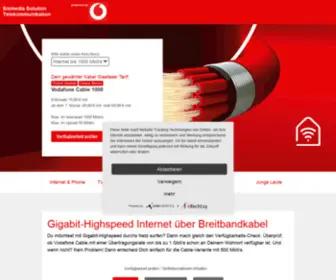 Kabeldeutschland-WHV.de(Kabel Internet und Fernsehen von Vodafone Kabel Deutschland) Screenshot