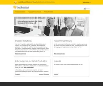 Kabeldeutschland.com(Kabel Deutschland Holding AG) Screenshot