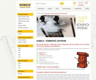 Kabele-Kominictvi.cz(Komínové centrum) Screenshot