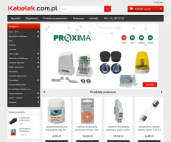 Kabelek.com.pl(SKLEP I HURTOWNIA ELEKTRYCZNA) Screenshot