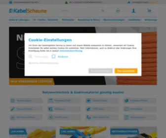 Kabelscheune.de(Netzwerktechnik & Elektromaterial bei KabelScheune) Screenshot