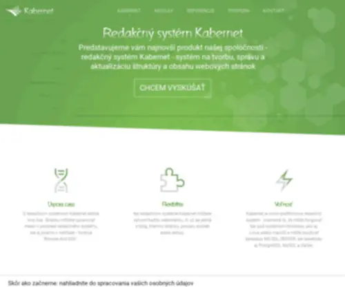 Kabernet.sk(Redakčný systém Kabernet) Screenshot