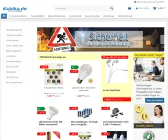 Kabika.de(Der Technik Shop den Sie wirklich brauchen) Screenshot