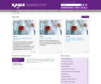 Kabiz.nl(Introductiepagina) Screenshot