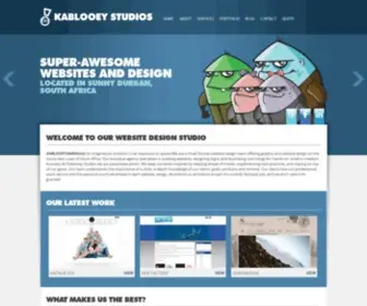 Kablooeystudios.com(Durban website design) Screenshot