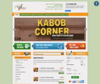 Kabobcornerfredericksburg.com(Kabob Corner of Fredericksburg VAPlank Road Fredericksburg) Screenshot