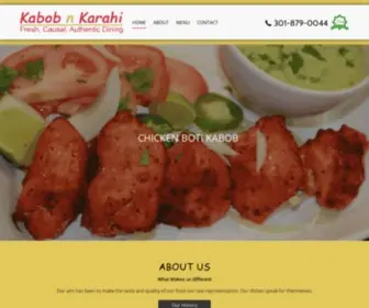 Kabobnkarahi.com(Kabob n Karahi) Screenshot