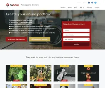 Kabook.pro(Create your online portfolio for photographers and models) Screenshot