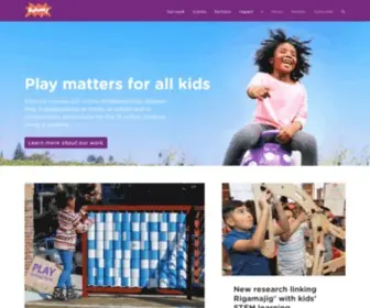 Kaboom.org(Works Nationally to Achieve Playspace Equity) Screenshot