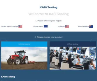 Kabseating.com(KAB Seating) Screenshot