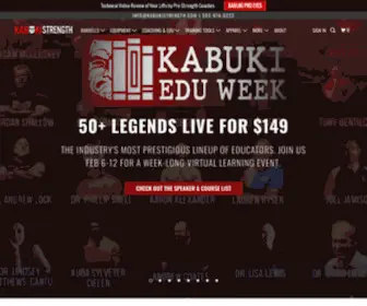Kabukistrength.net(Kabuki Strength) Screenshot