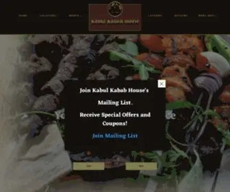 Kabulkababhouse.com(Kabul Kabab House) Screenshot