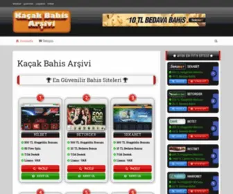 Kacakbahisarsivi.com(Kacakbahisarsivi) Screenshot