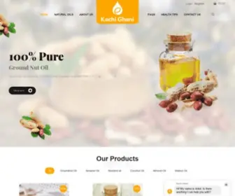 Kachighaani.com(Traditional Organic Cold Pressed Oil) Screenshot