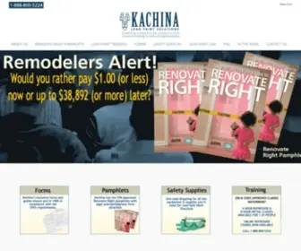 Kachinaleadpaintsolutions.com(Renovate Right Pamphlet Lead Paint Supplies Kachina Lead Paint Legal Solutions Kachina Lead Paint Compliance Solutions) Screenshot