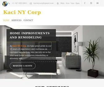 Kacinycorp.com(Kaci NY Corp) Screenshot