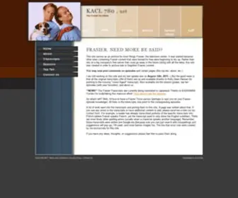 Kacl780.net(The Frasier Archives) Screenshot