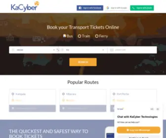 Kacyber.com(The Best Way to Book Bus Tickets Online) Screenshot