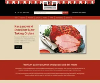 Kaczanowski.com.au(Premium quality smallgoods and deli meats) Screenshot