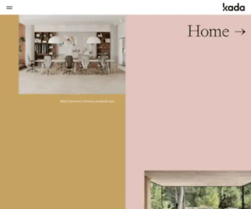 Kada.co.nz(Commercial and residential premium furniture) Screenshot