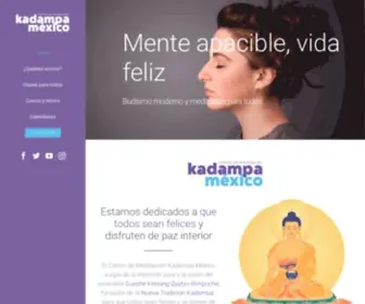 Kadampamexico.org(Budismo moderno y meditación) Screenshot