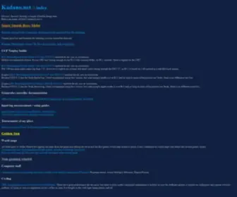 Kadano.net(Index) Screenshot