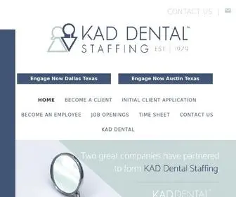 Kaddentalstaffing.com(Trusted Source for Dental Employment) Screenshot