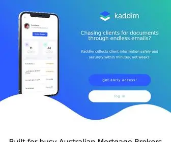 Kaddim.com(Document collection made easy) Screenshot