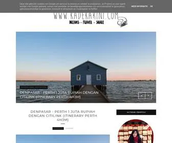 Kadekarini.com(Indonesian Travel Blogger) Screenshot