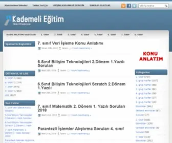 Kademeliegitim.com(Kademeli Eğitim) Screenshot