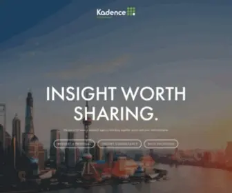 Kadence.com(The Best International Market Research Agency & Consultancy Firm) Screenshot