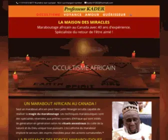 Kader-Clairvoyant.ca(Marabout Kader) Screenshot