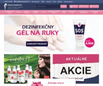 Kadernickyservis.sk(E-shop s vlasovou kozmetikou a kaderníckymi potrebami) Screenshot