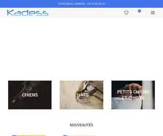 Kadess.fr(Accessoires Chiens et Chats pour les professionnels) Screenshot