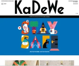 Kadewe.de(KaDeWe Onlineshop) Screenshot