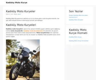 Kadikoymotokurye.biz.tr(Kadıköy Moto Kurye) Screenshot