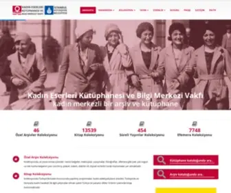 Kadineserleri.org(Kadın Eserleri Kütüphanesi ve Bilgi Merkezi Vakfı) Screenshot