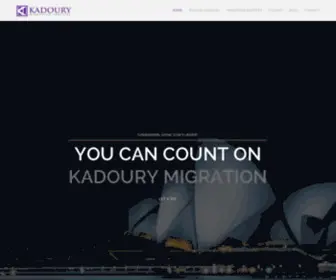 Kadourymigration.com(Kadoury Migration) Screenshot