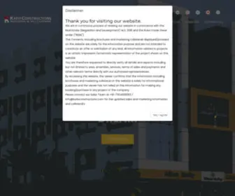 Kaduconstructions.com(Kadu Construction) Screenshot