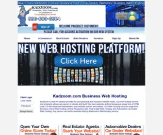 Kadzoom.com(Small Business Website Hosting) Screenshot