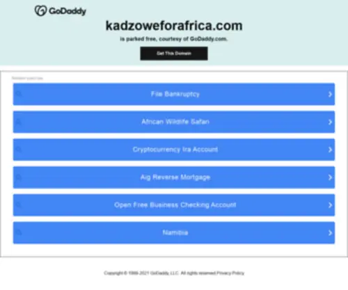 Kadzoweforafrica.com(Kadzoweforafrica) Screenshot