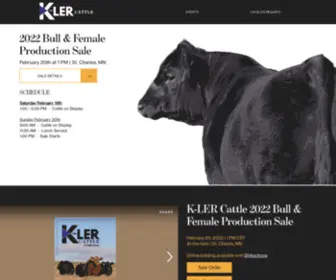 Kaehlercattle.com(KLER Cattle) Screenshot