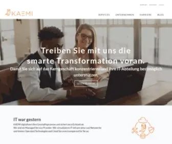 Kaemi.website(Wir bereiten Firmennetzwerke auf die Zukunft vor) Screenshot