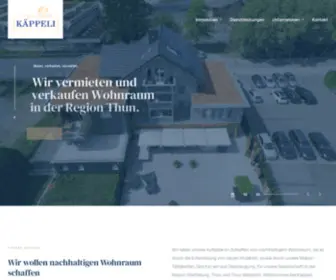 Kaeppeli-Immobilien.ch(Käppeli Immobilien Thun) Screenshot