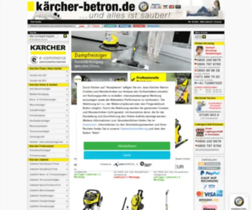 Kaercher-Betron.de(Kaercher Produkte vom autorisierten Haendler) Screenshot